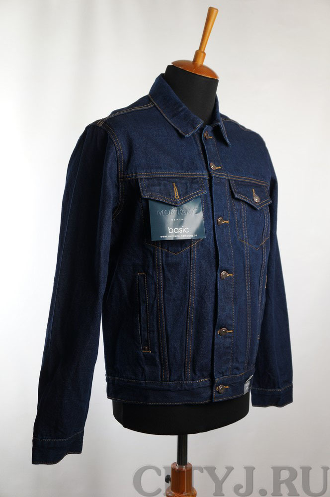 Фото темно синей джинсовой куртки Монтана 12062 RW