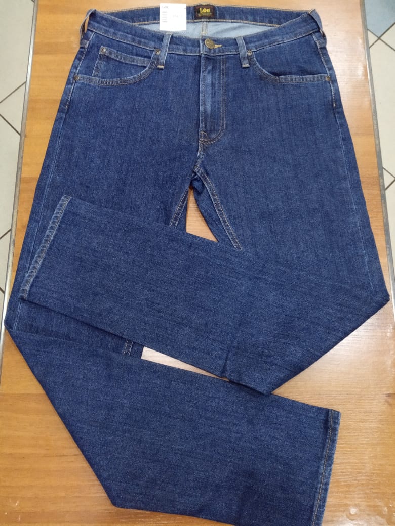 Lee L707MG46 синие мужские джинсы средняя посадка